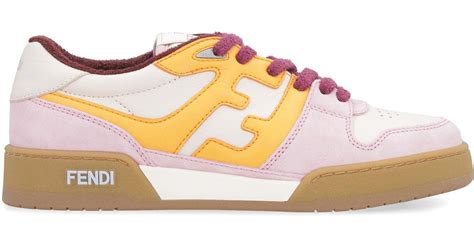 fendi low top leather sneaker|Fendi Match Sneakers .